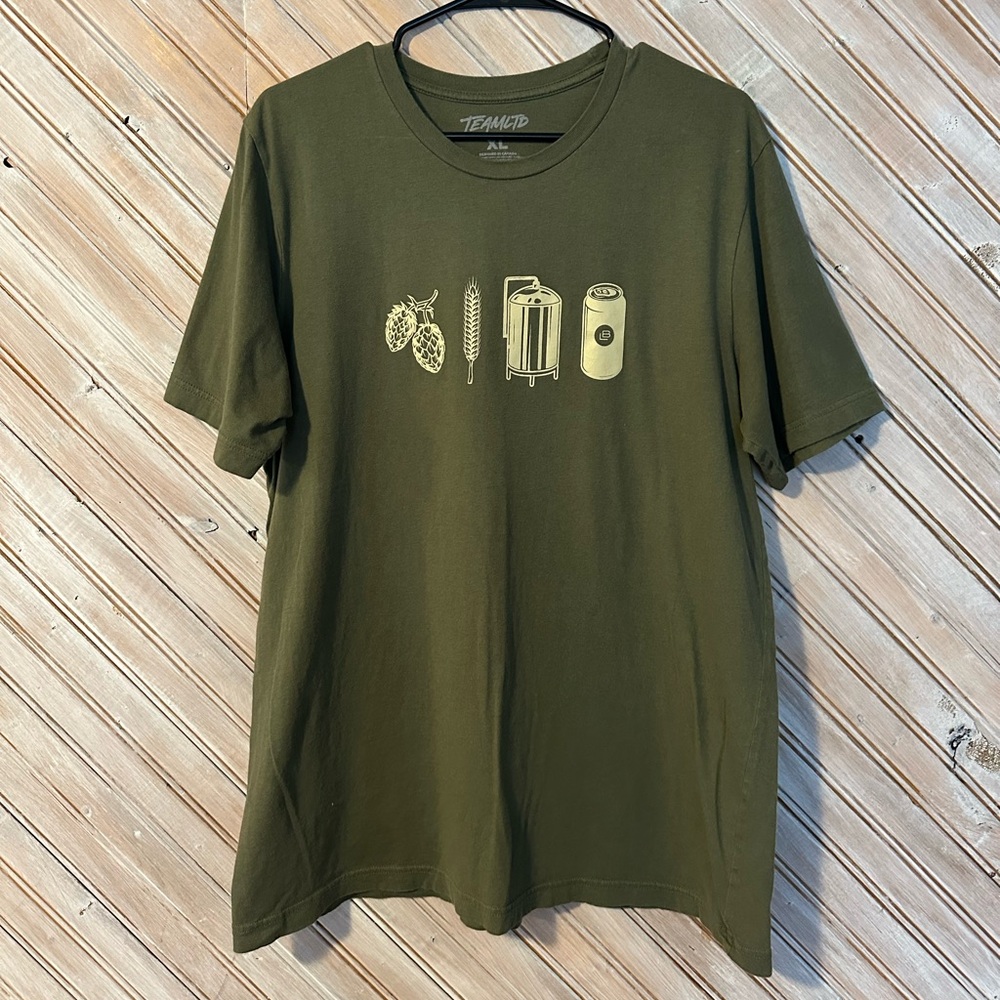 Team LTD Lake of Bays Brewing Co. Pinecone Wheat Brew Green Graphic T-Shirt